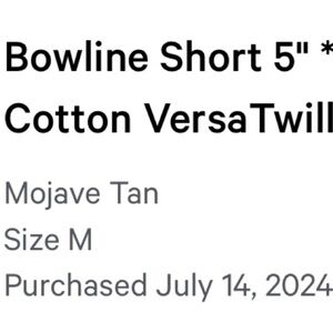 Bowline Short 5" in Mojave Tan